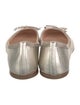 AGL Leather Bow Accents Ballet Flats