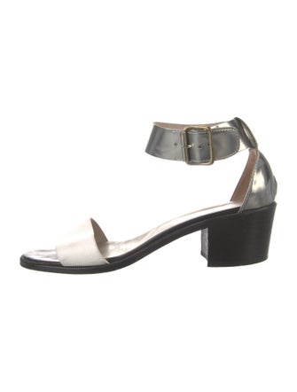 AGL Leather Colorblock Pattern Sandals