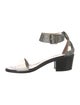 AGL Leather Colorblock Pattern Sandals
