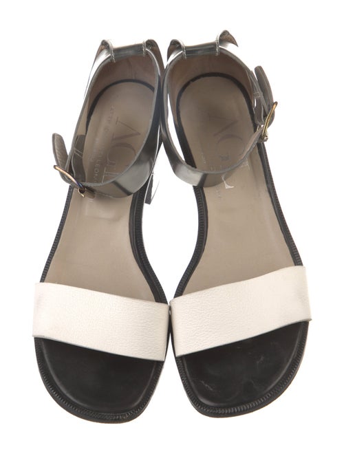 AGL Leather Colorblock Pattern Sandals