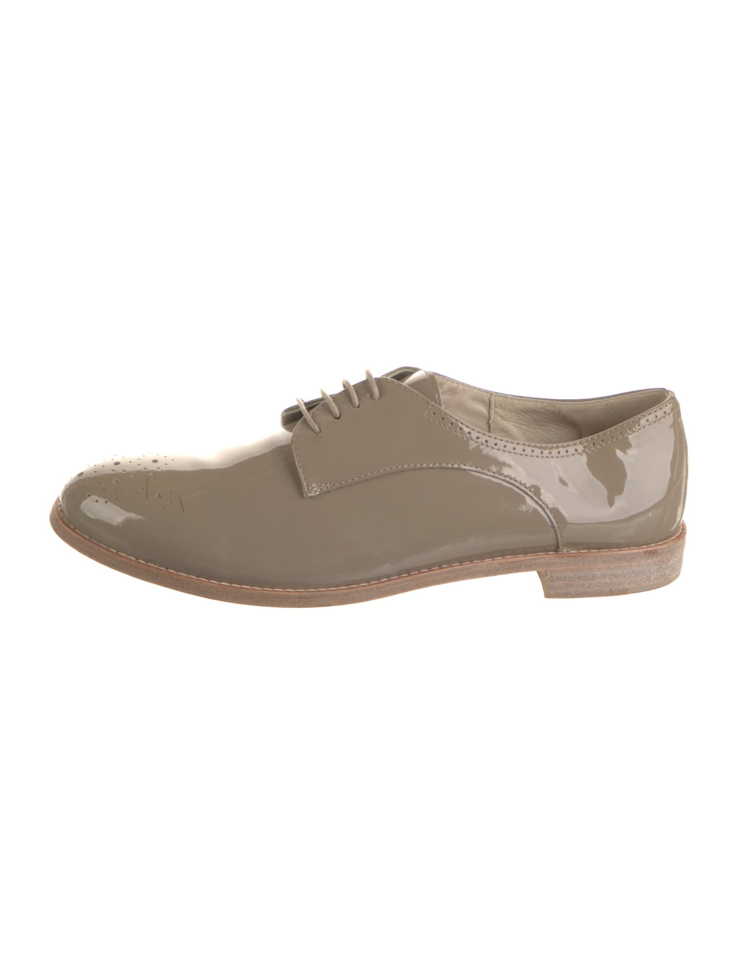 AGL Patent Leather Lasercut Accents Oxfords