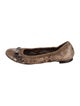 AGL Leather Animal Print Ballet Flats