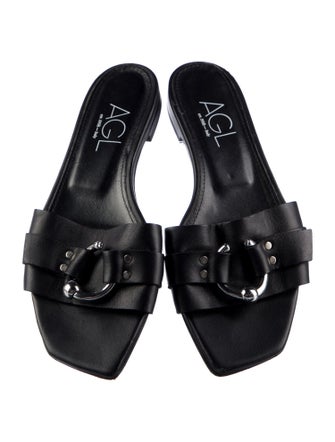 AGL Leather Slides
