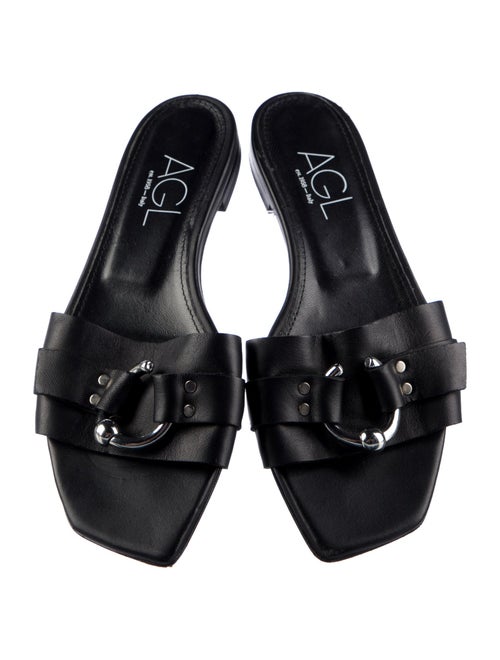 AGL Leather Slides