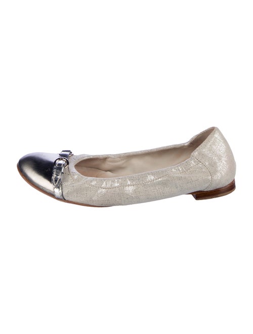 AGL Leather Colorblock Pattern Ballet Flats