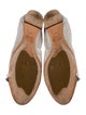 AGL Leather Colorblock Pattern Ballet Flats