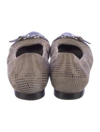 AGL Patent Leather Printed Ballet Flats