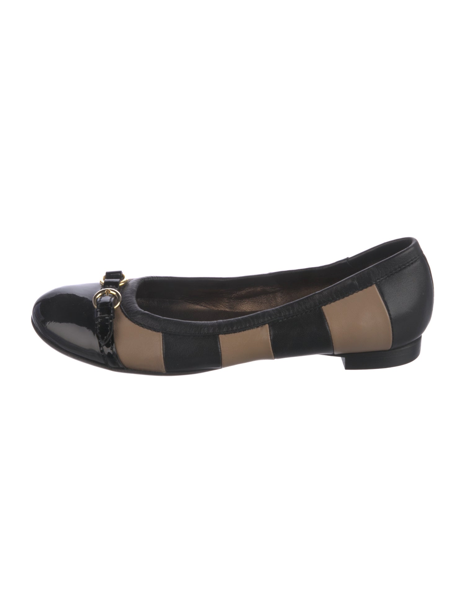 AGL Leather Striped Flats