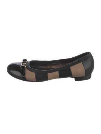 AGL Leather Striped Flats