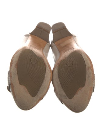 AGL Leather Chain-Link Accents Ballet Flats