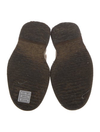 AGL Leather Fur Trim Lace-Up Boots