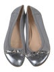 AGL Leather Chain-Link Accents Ballet Flats