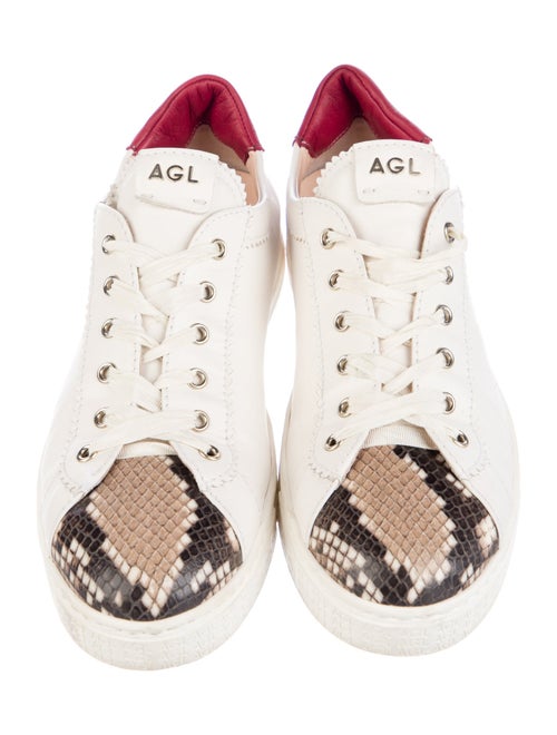 AGL Leather Printed Sneakers