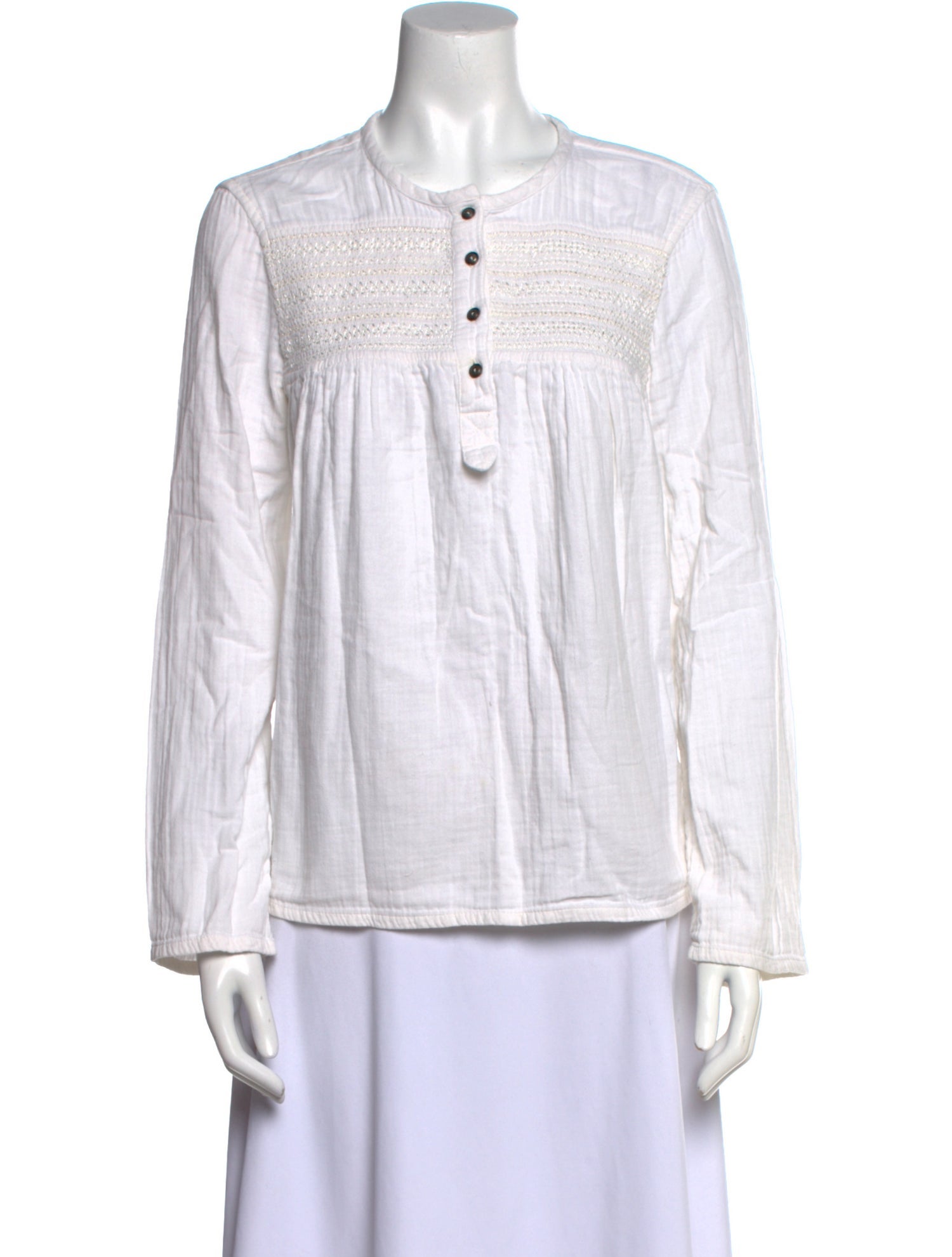 AGL Crew Neck Long Sleeve Blouse
