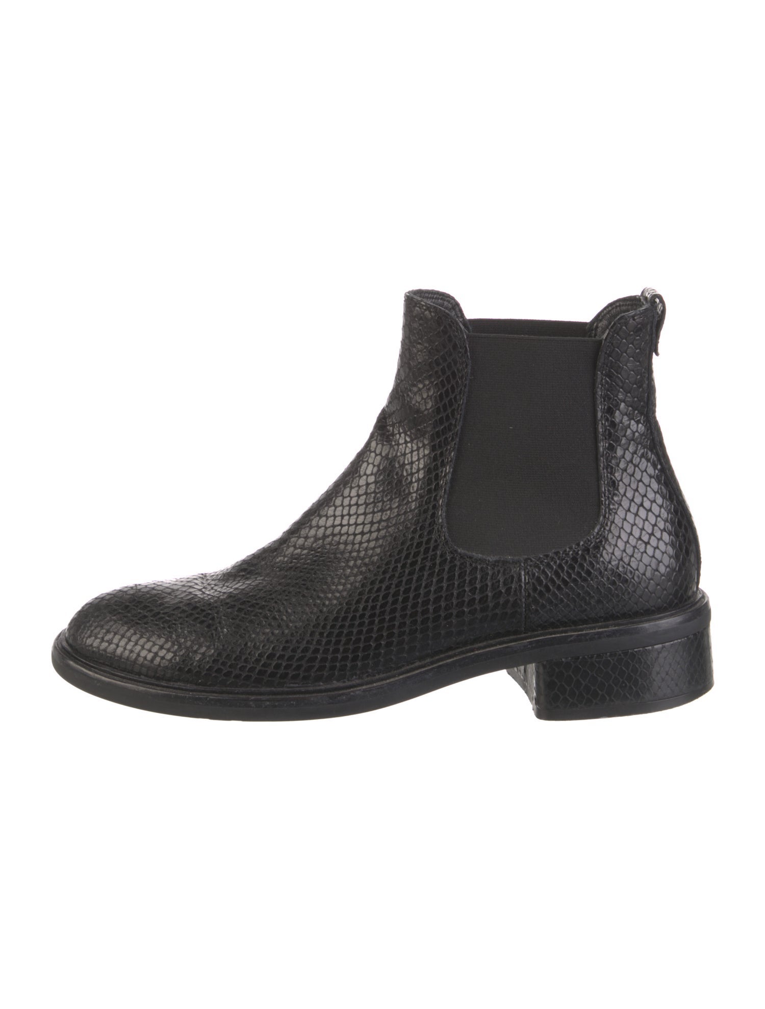 AGL Snakeskin Chelsea Boots