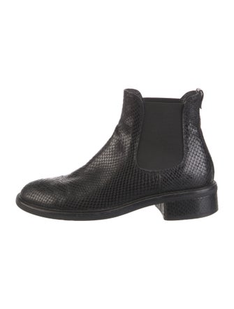AGL Snakeskin Chelsea Boots
