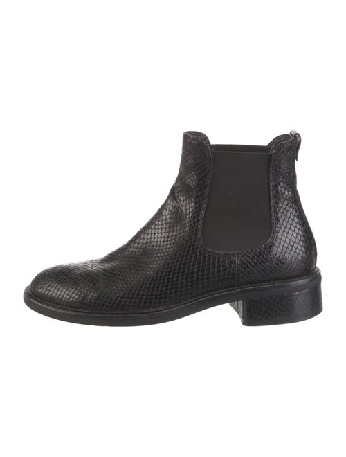 AGL Snakeskin Chelsea Boots