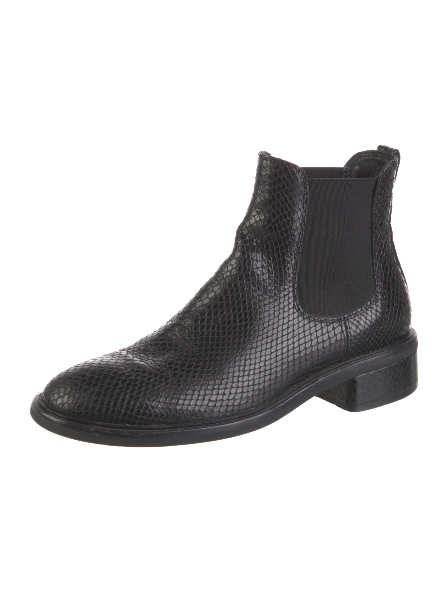 AGL Snakeskin Chelsea Boots