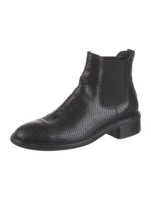 AGL Snakeskin Chelsea Boots