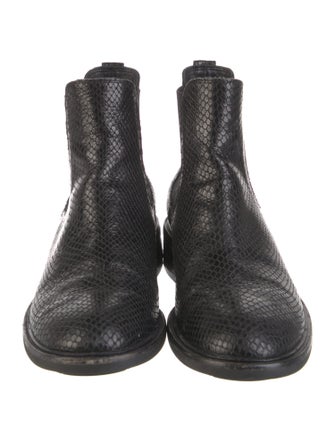AGL Snakeskin Chelsea Boots