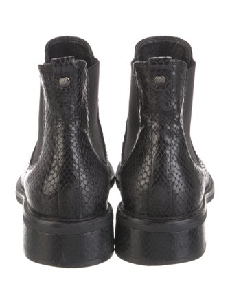 AGL Snakeskin Chelsea Boots