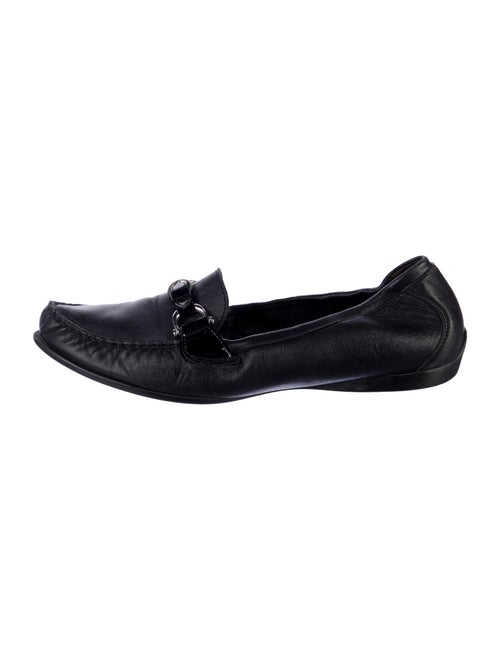 AGL Leather Whipstitch Trim Loafers