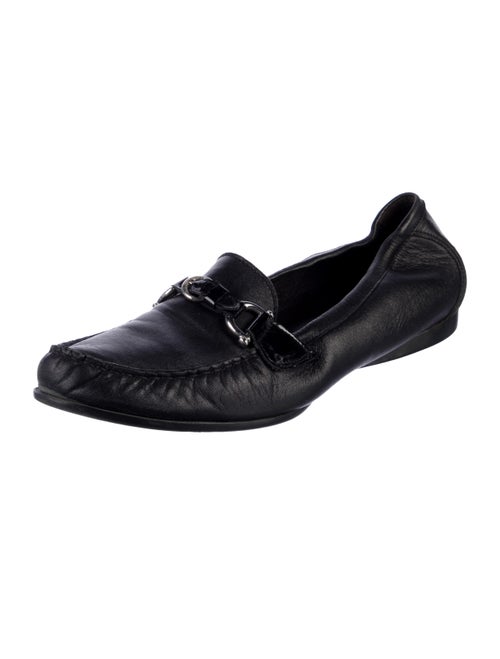 AGL Leather Whipstitch Trim Loafers
