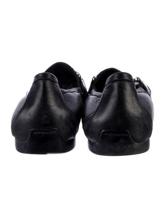 AGL Leather Whipstitch Trim Loafers