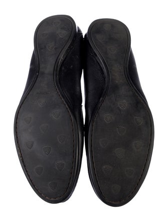 AGL Leather Whipstitch Trim Loafers