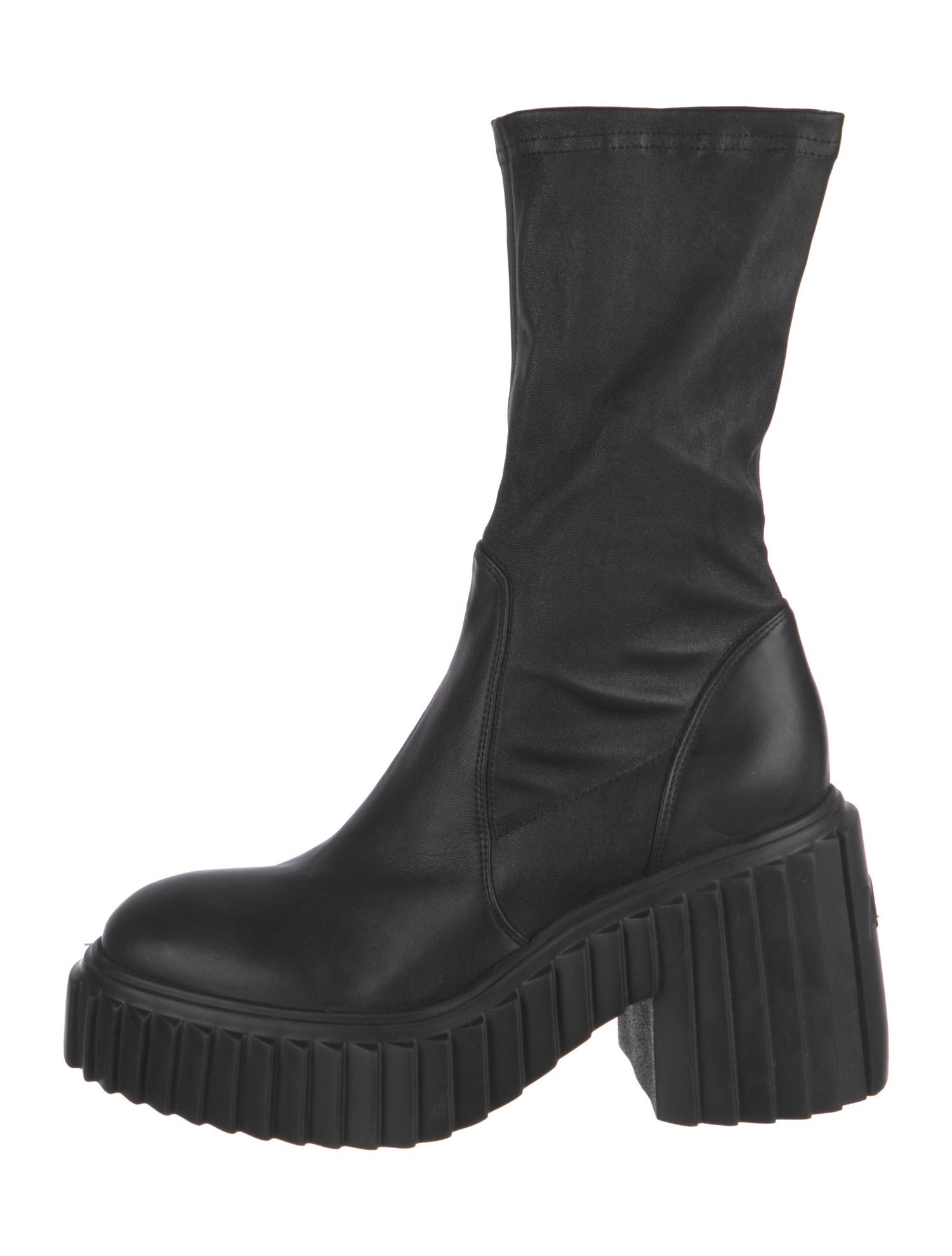 AGL Leather Sock Boots