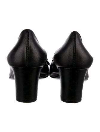 AGL Leather Bow Accents Pumps
