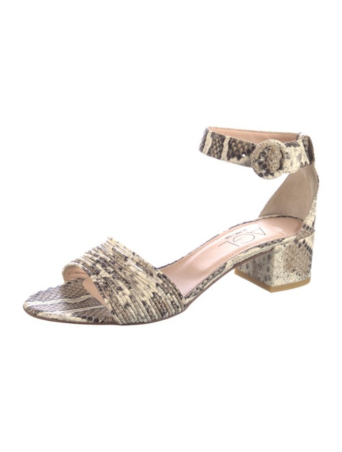 AGL Leather Animal Print Sandals