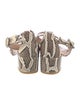 AGL Leather Animal Print Sandals