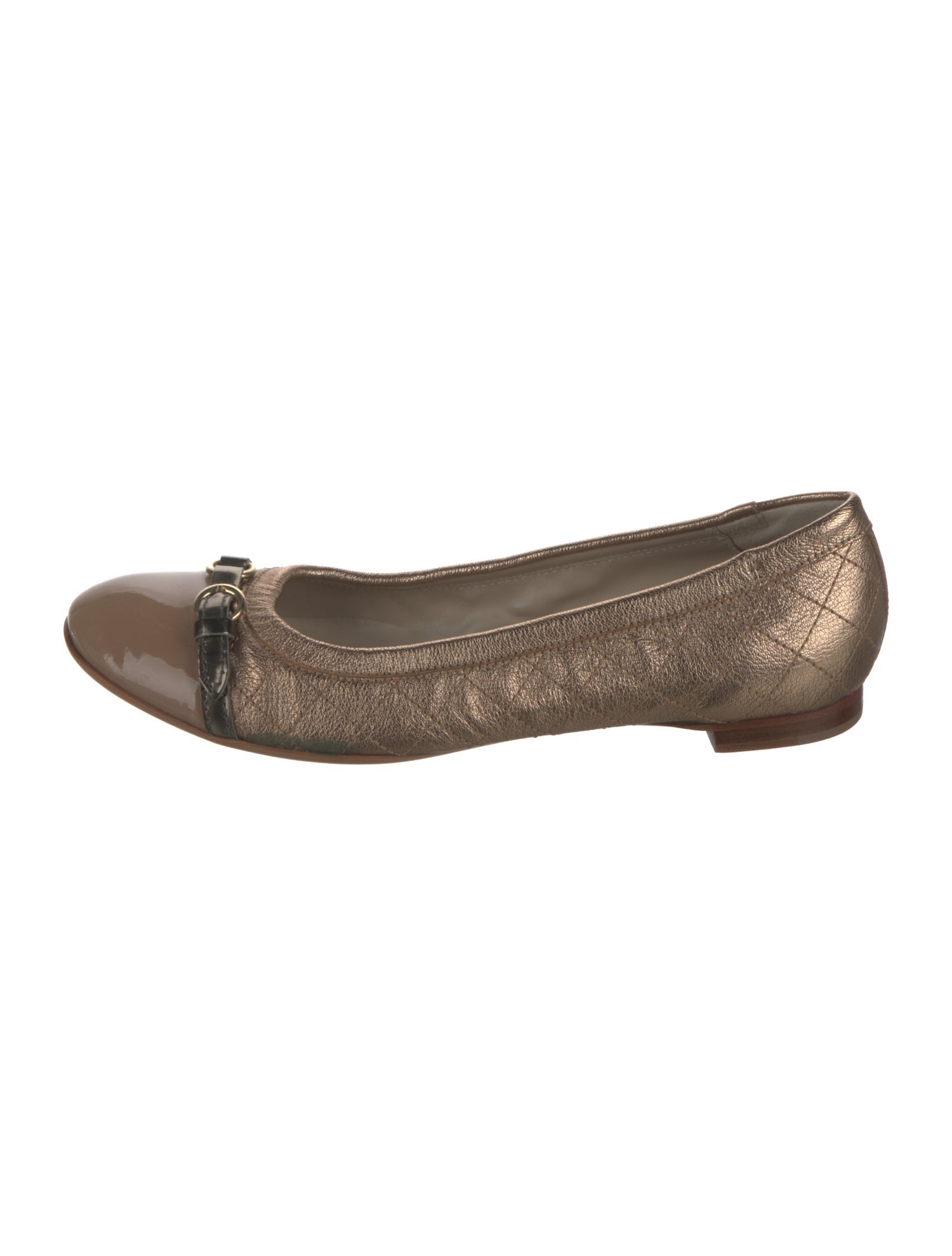AGL Leather Animal Print Ballet Flats