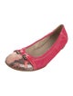 AGL Leather Animal Print Ballet Flats