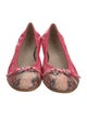 AGL Leather Animal Print Ballet Flats