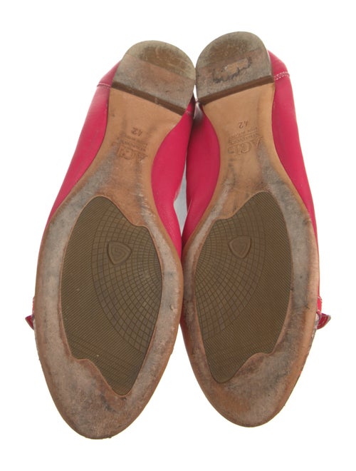 AGL Leather Animal Print Ballet Flats