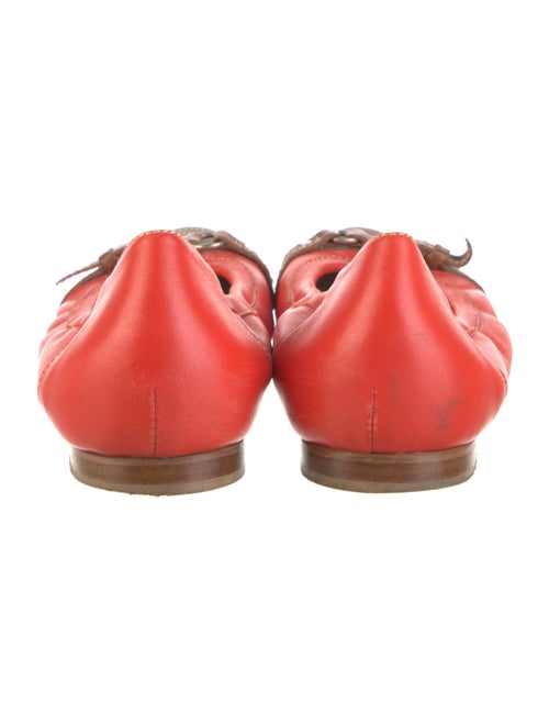 AGL Leather Animal Print Ballet Flats