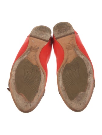 AGL Leather Animal Print Ballet Flats