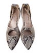 AGL Snakeskin Animal Print D'Orsay Pumps