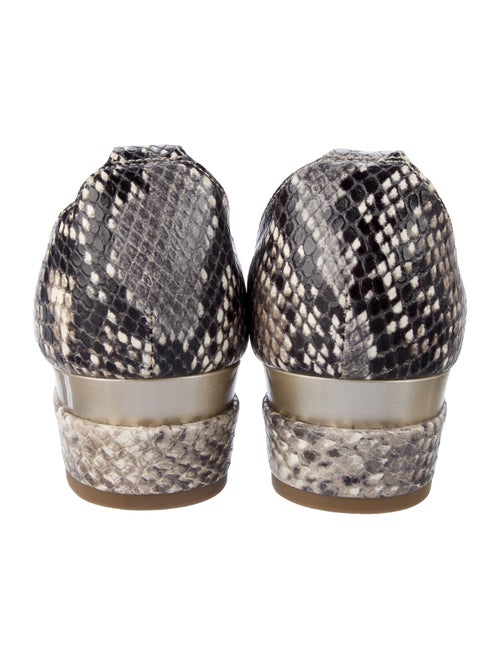 AGL Snakeskin Animal Print D'Orsay Pumps