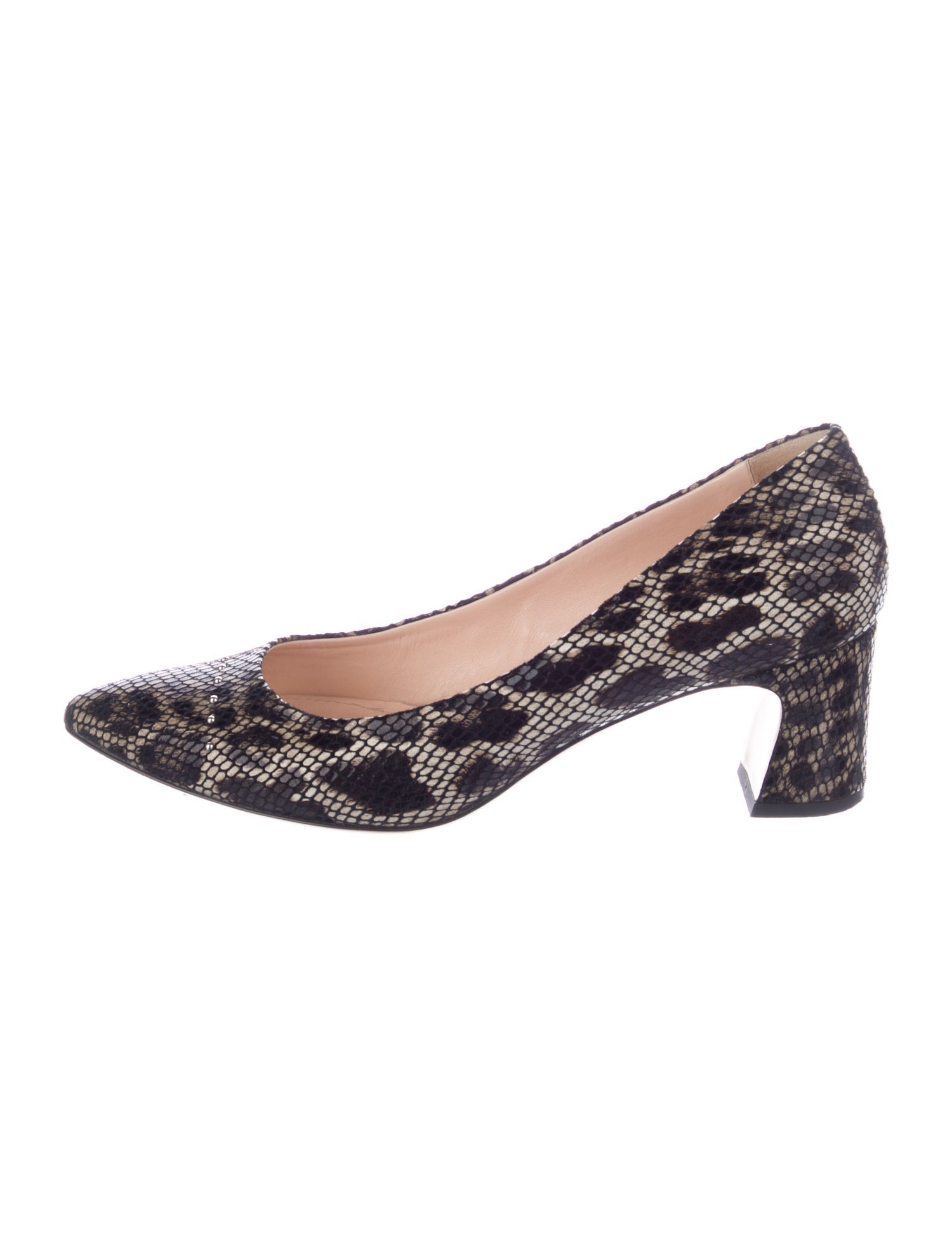 AGL Leather Printed Pumps