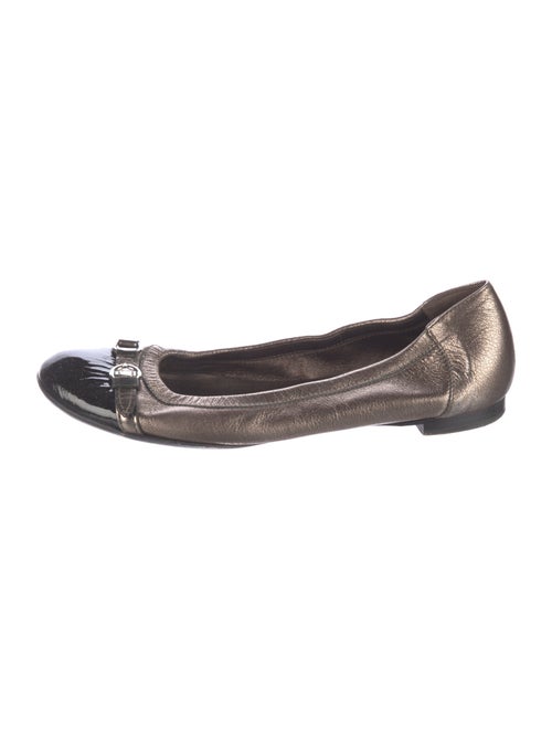 AGL Leather Colorblock Pattern Ballet Flats