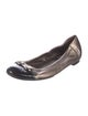 AGL Leather Colorblock Pattern Ballet Flats