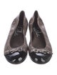 AGL Leather Colorblock Pattern Ballet Flats