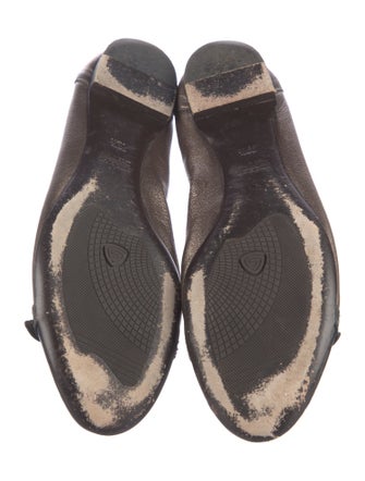 AGL Leather Colorblock Pattern Ballet Flats