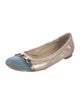 AGL Leather Colorblock Pattern Ballet Flats