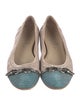 AGL Leather Colorblock Pattern Ballet Flats