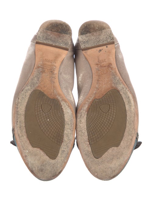 AGL Leather Colorblock Pattern Ballet Flats