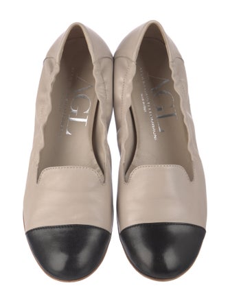 AGL Leather Colorblock Pattern Flats
